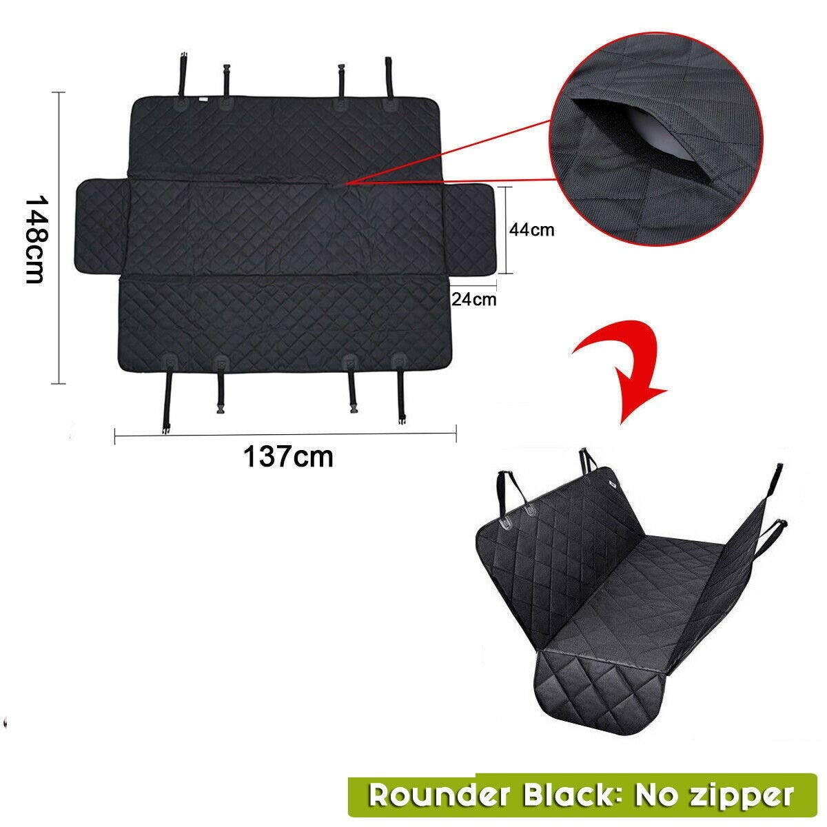 Dog Car Seat Covers-1xSeat Belt