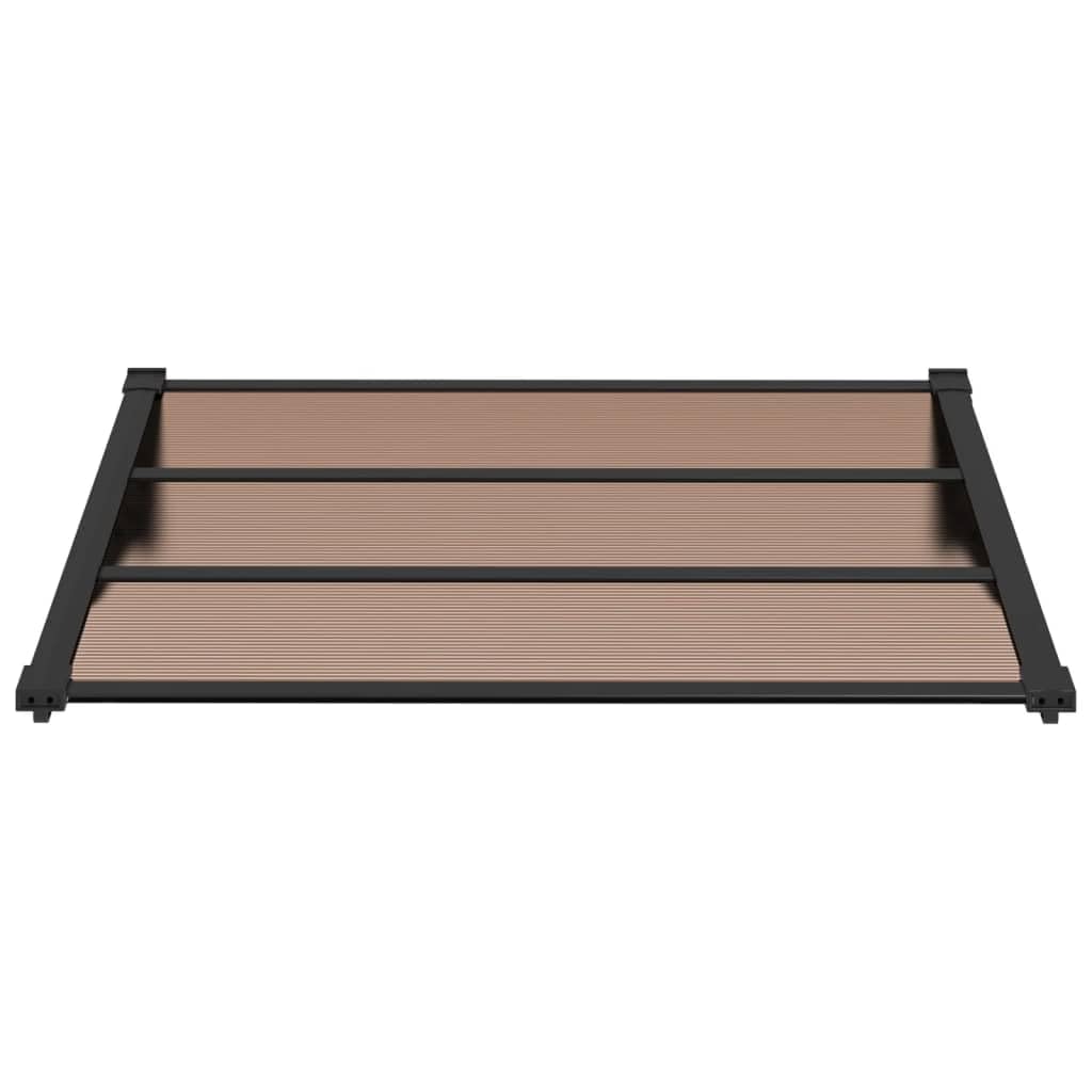 90 cm-Deep Polycarbonate Door & Window Canopy – 3 Finishes