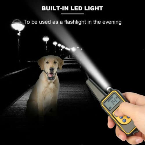 Dog Training Collar ,Long Range 2600ft Rechargeable Shock Collar ,100% Waterproof Dog Shock Collar with Remote and 4 Training Modes, Beep, Vibration , LED Light and Shock,0~99 Shock L (3 receivers)