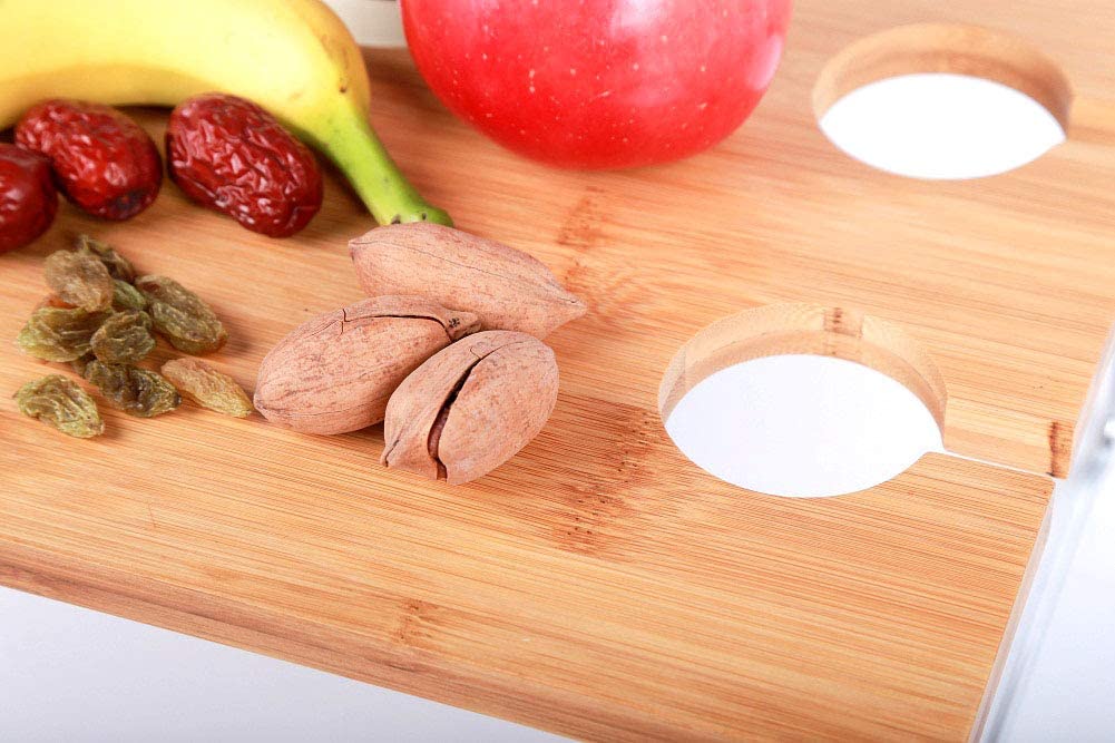 Bamboo Foldable Snack Table