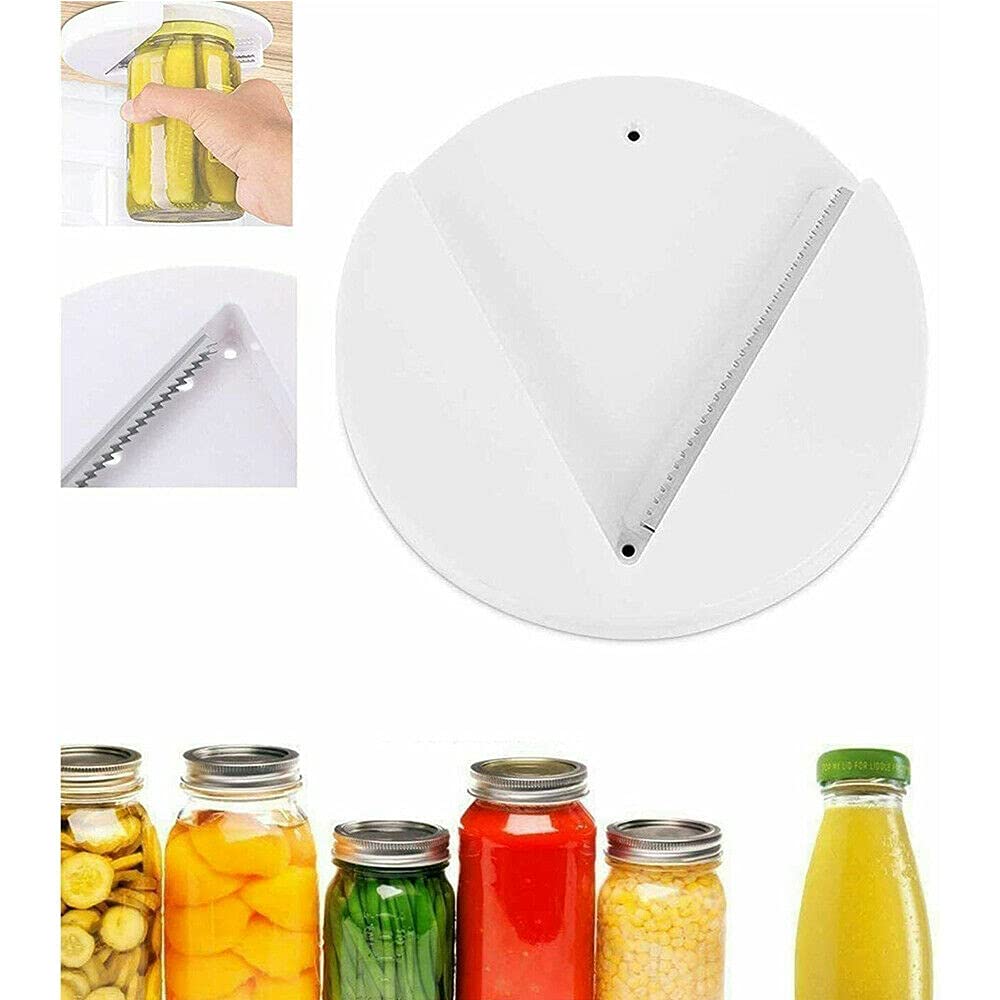 Under Cabinet Jar Opener, Undermount Lid Gripper Bottle Opener Multipurpose Tools for Weak Hands