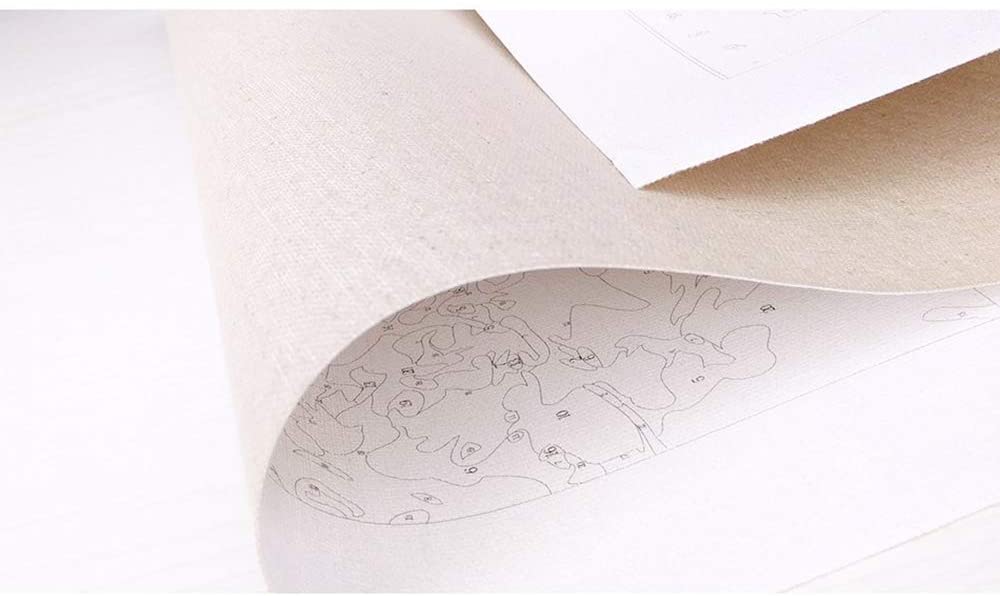 DIY Seaside Town Oil Painting