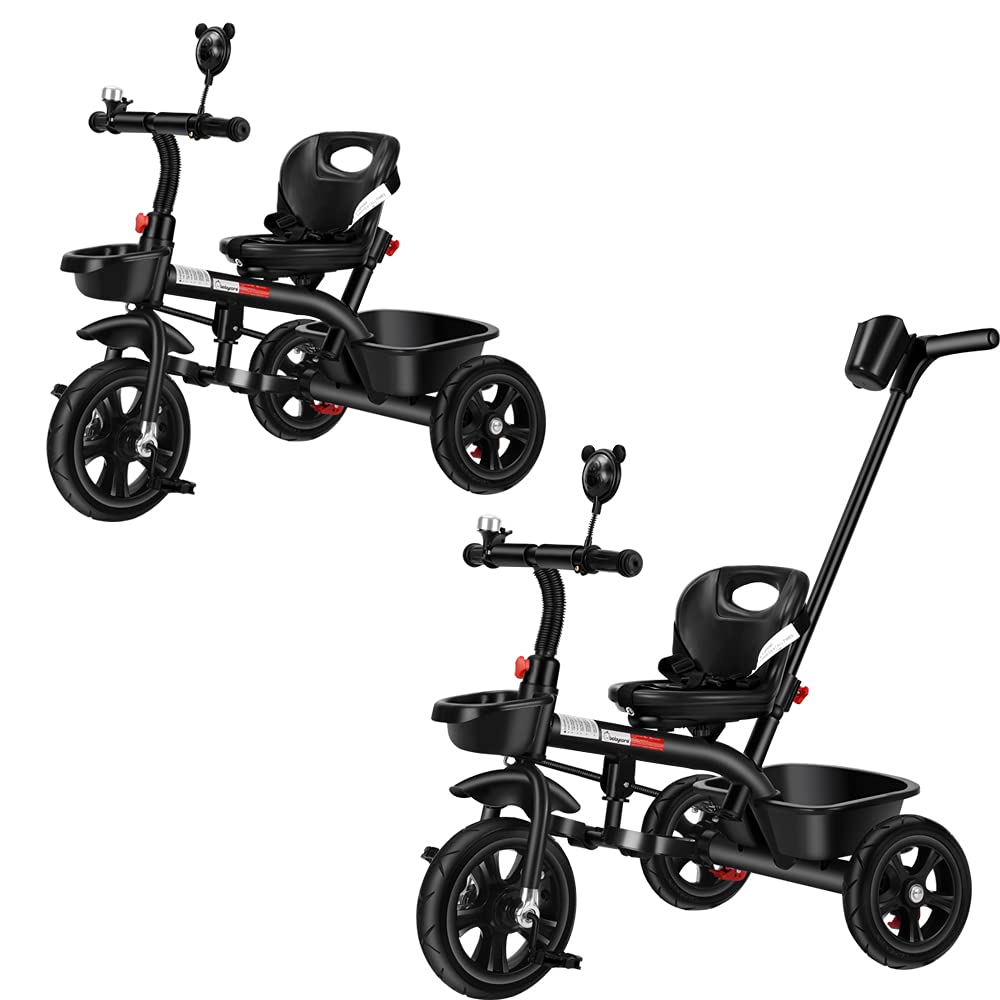 2 in 1 Kids Push Along Tricycle