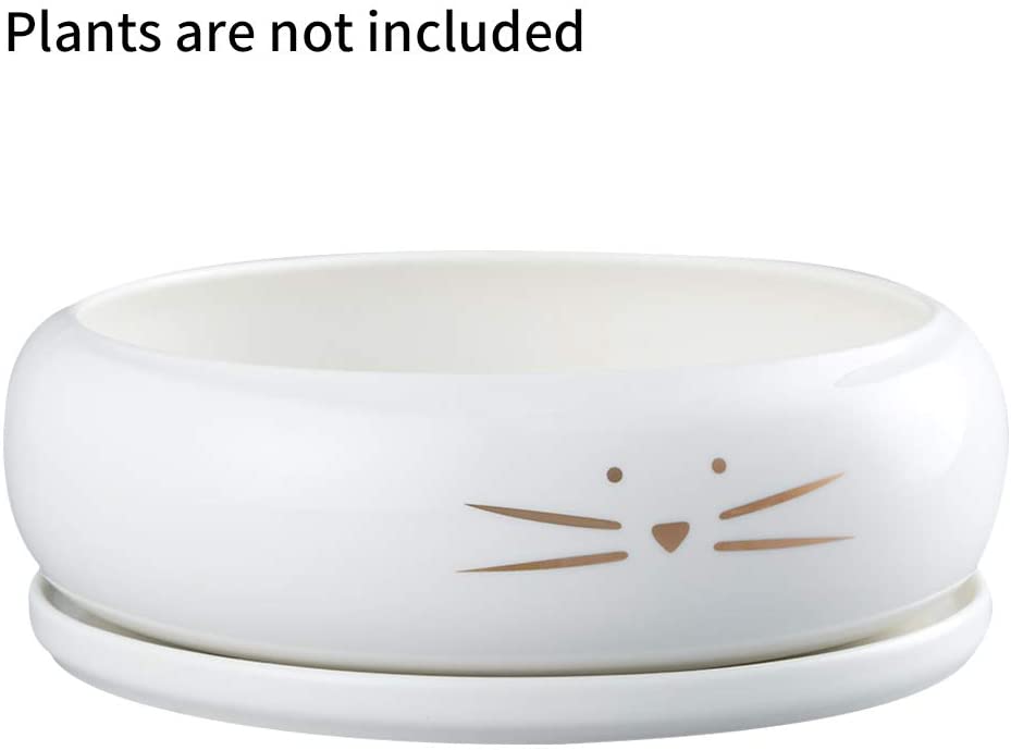 8 Inch Large Cute Cat Planter Pots