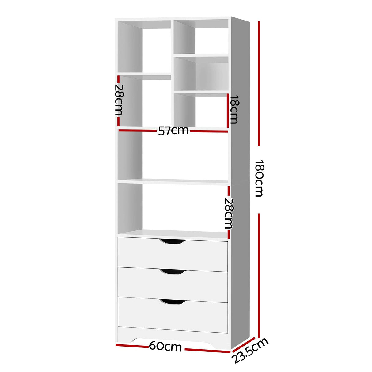 Artiss Bookcase Display Shelf Storage Cabinet