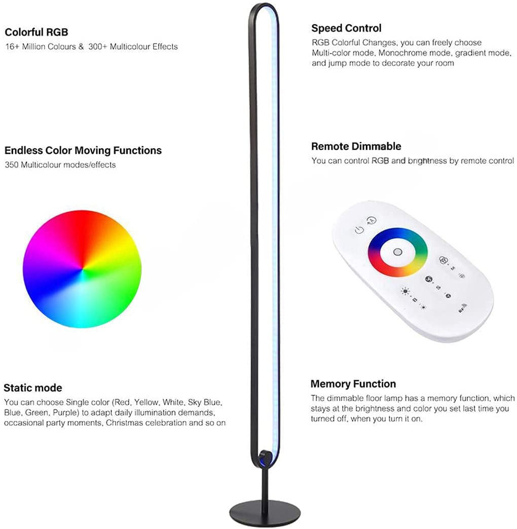 RGB Corner Floor Lamp