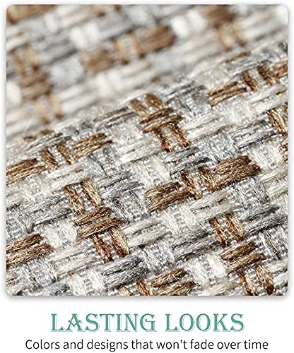 Kitchen Floor Mats for in Front of Sink Kitchen Rugs and Mats Non-Skid Twill Kitchen Mat Standing Mat Washable (24"x40") (Grey)