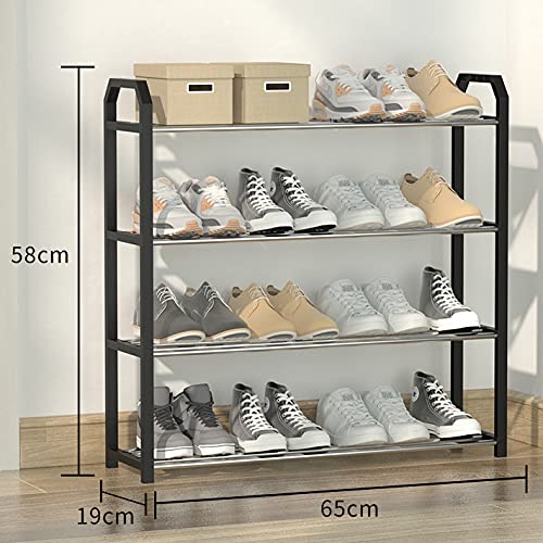 Simplicity Shoe Rack- Shoe Storage Organiser (4-Black)
