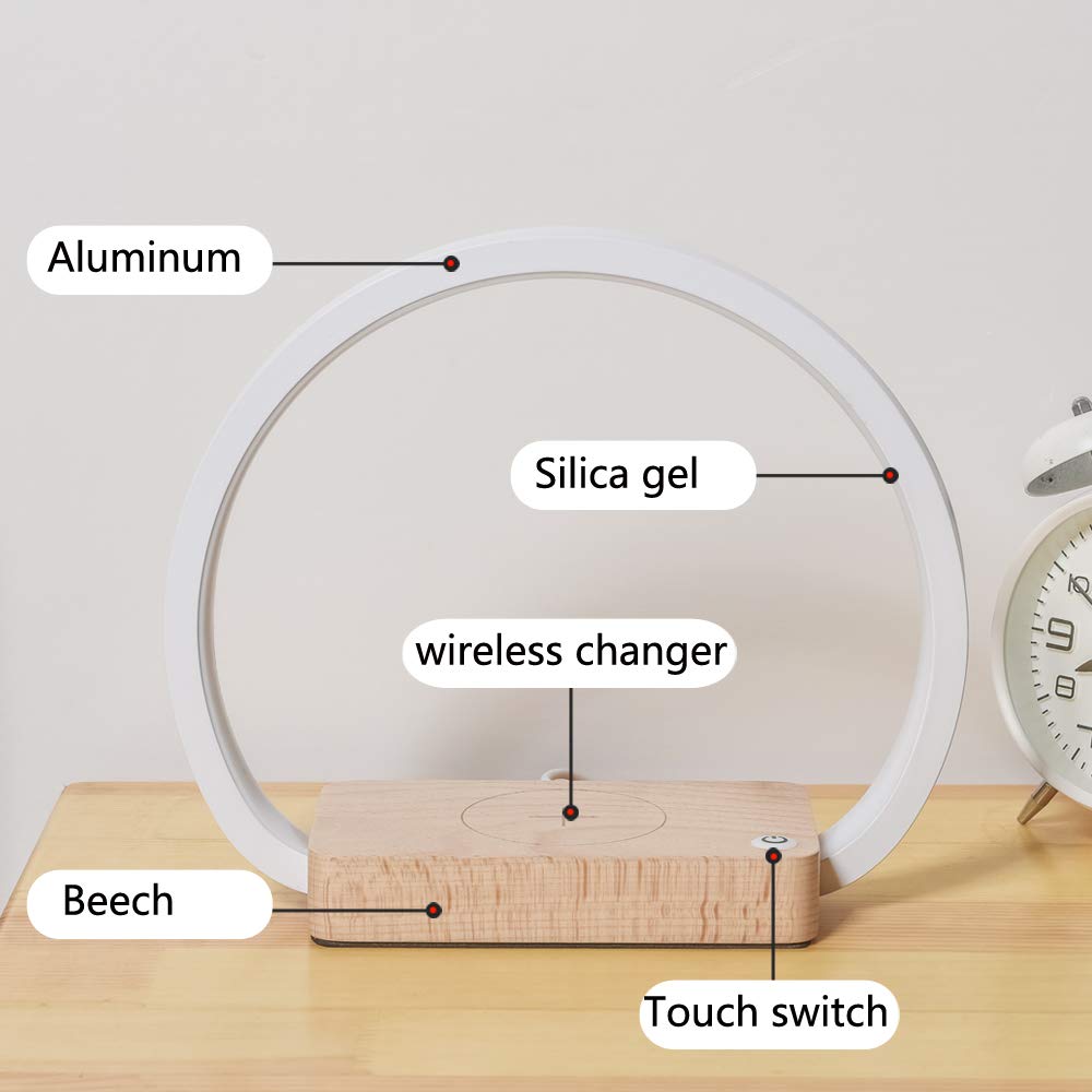 Bedside Light with Wireless Charger