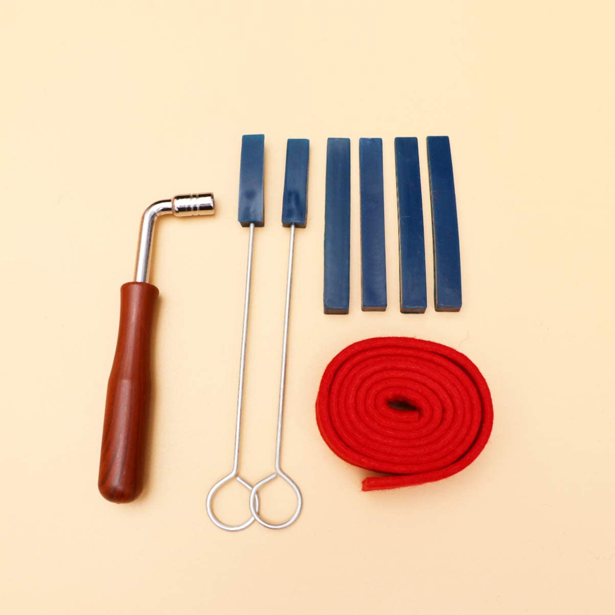 8 Pcs Professional Piano Tuning Mute Kit