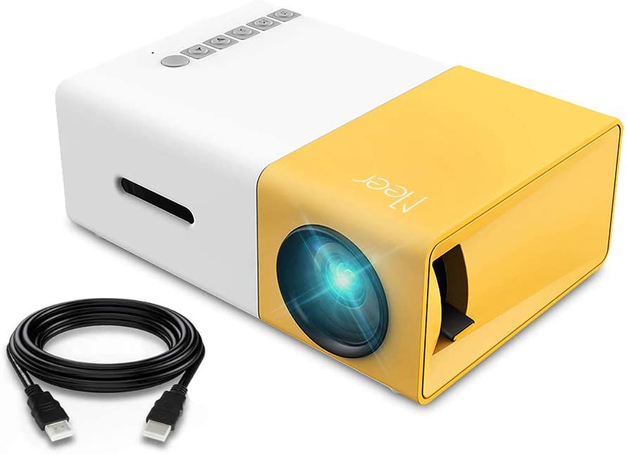 Mini Projector, Meer YG300 Portable Pico Full Color LED LCD Video Projector