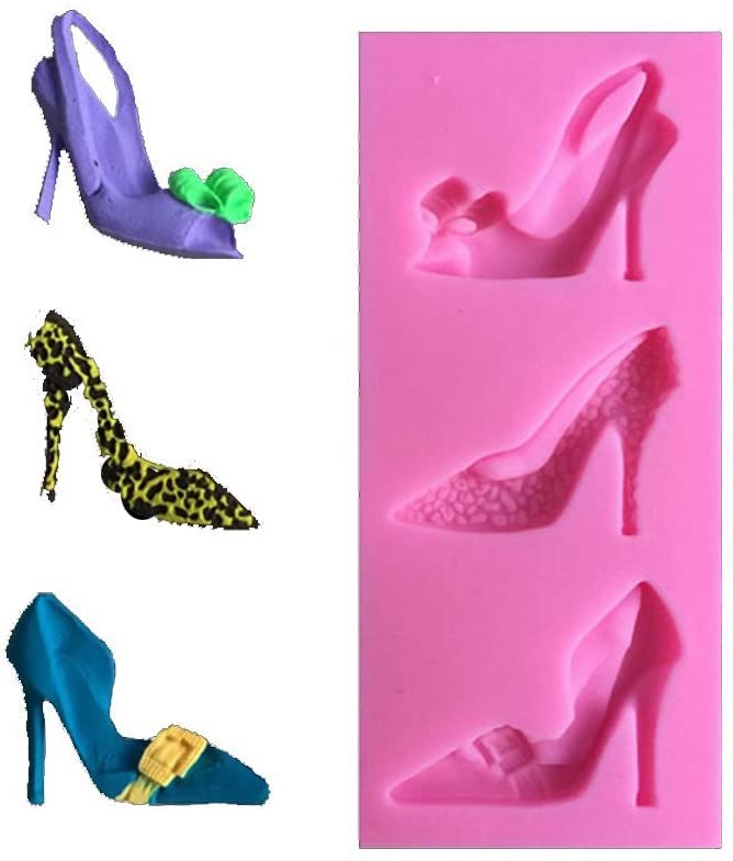 Silicone High-heel Shoes Design Fondant