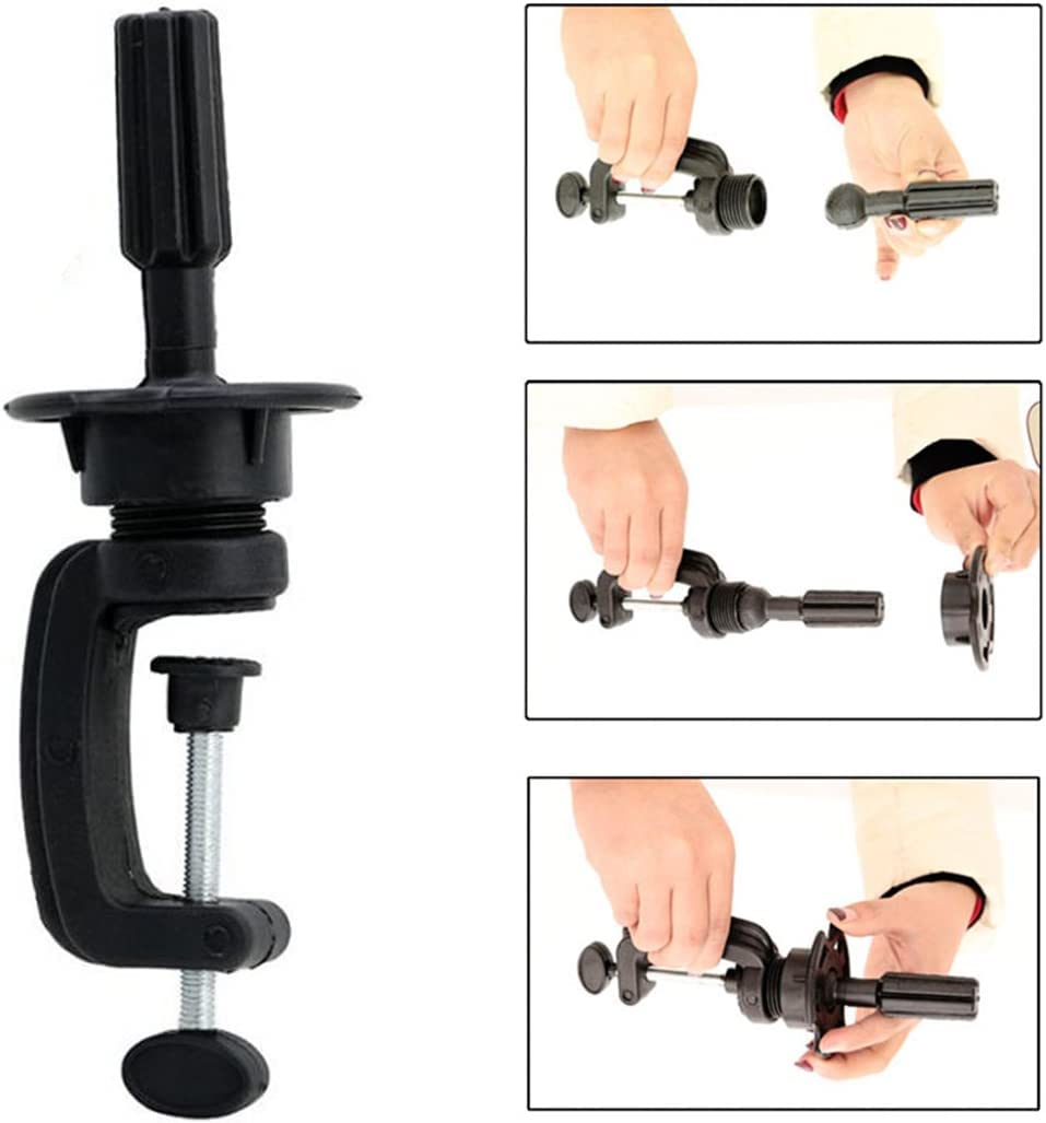 26"-28" Mannequin Head Hair Styling Training Head Manikin Cosmetology Doll Head Synthetic Fiber Hair and Free Clamp Holder (Blonde)