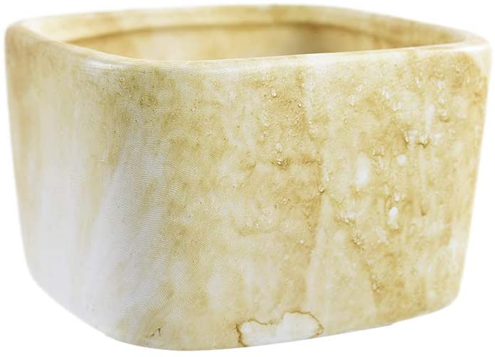 Square Marbling Ceramic Succulent Pots