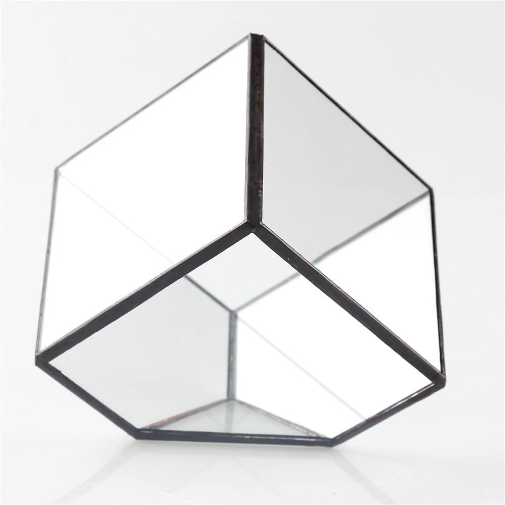 Geometric Decorative Terrarium Cube Planter