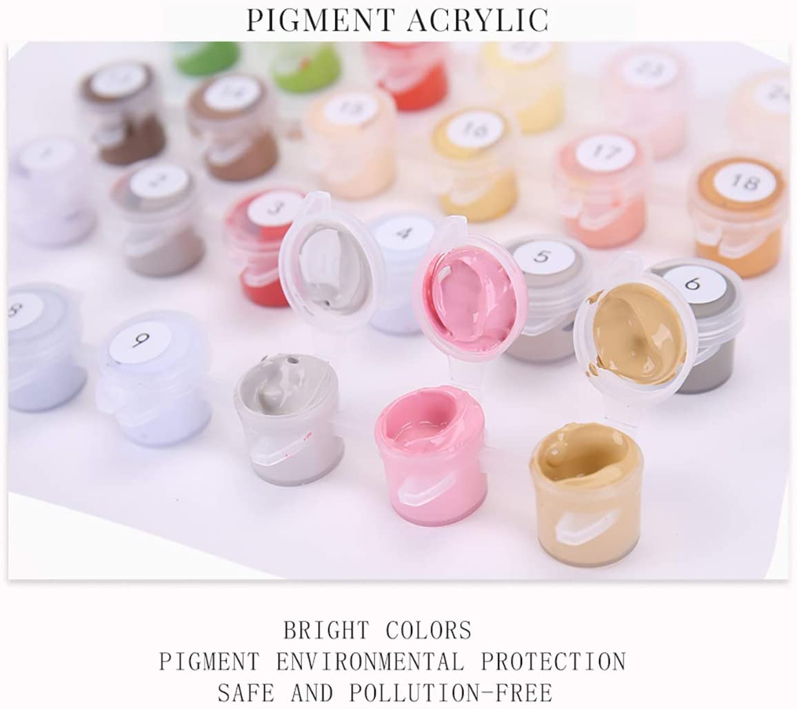 DIY Seaside Town Oil Painting