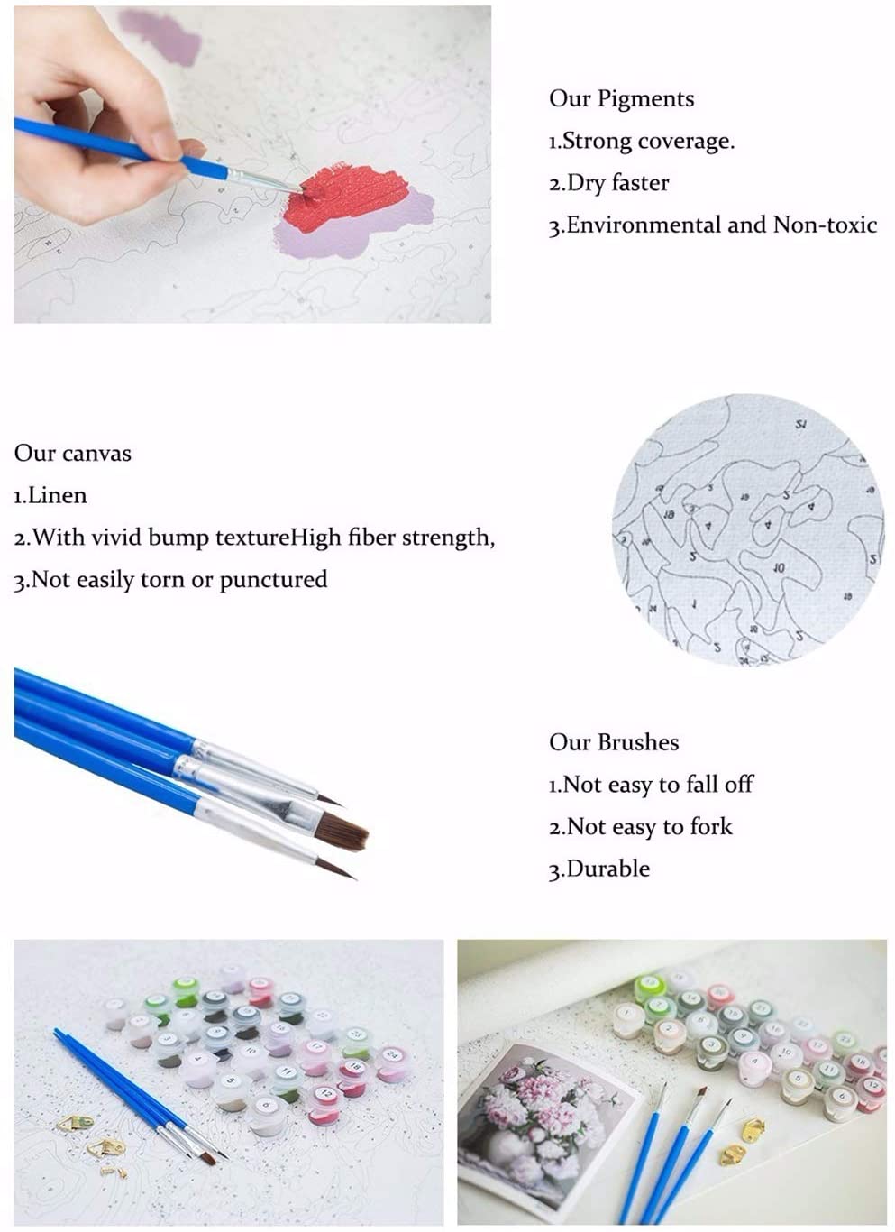 DIY Seaside Town Oil Painting