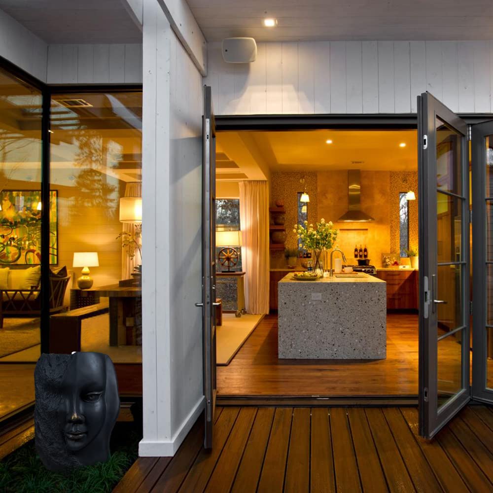 Angels and Demons Water Fountains Outdoor Indoor Garden Statue Fiberglass Decorative Fountain in Antique Brass Color 20" Height