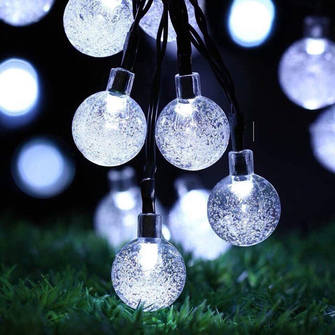 Solar String Lights Outdoor 50LED