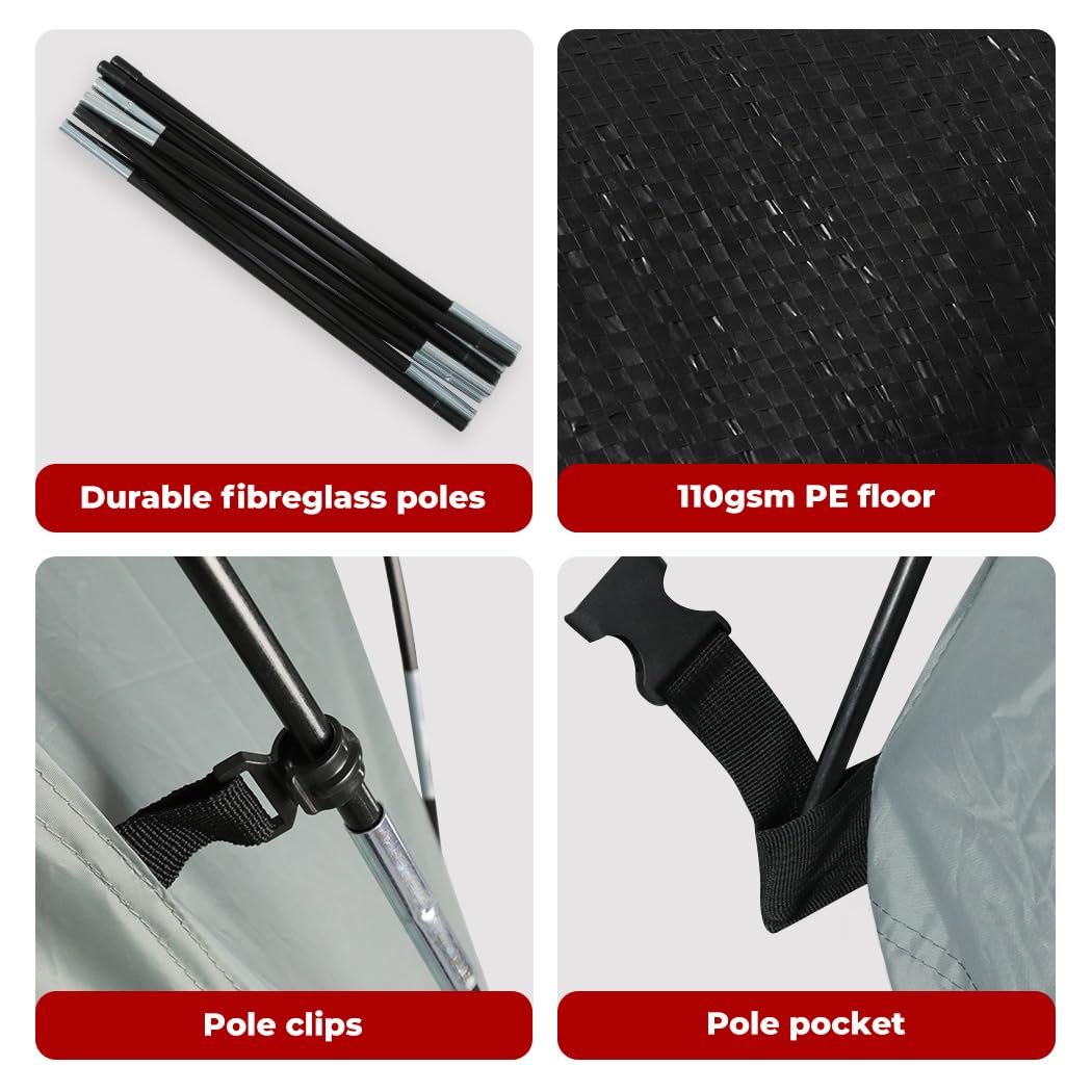 Camping Pickup Truck Tent 2 Person, Trayback UTE Cargo Tents Car Automotive Accessories Caravan Gear, Camp Tailgate SUV Self-Driving Waterproof Carry Bag Travel Hiking Short Bed