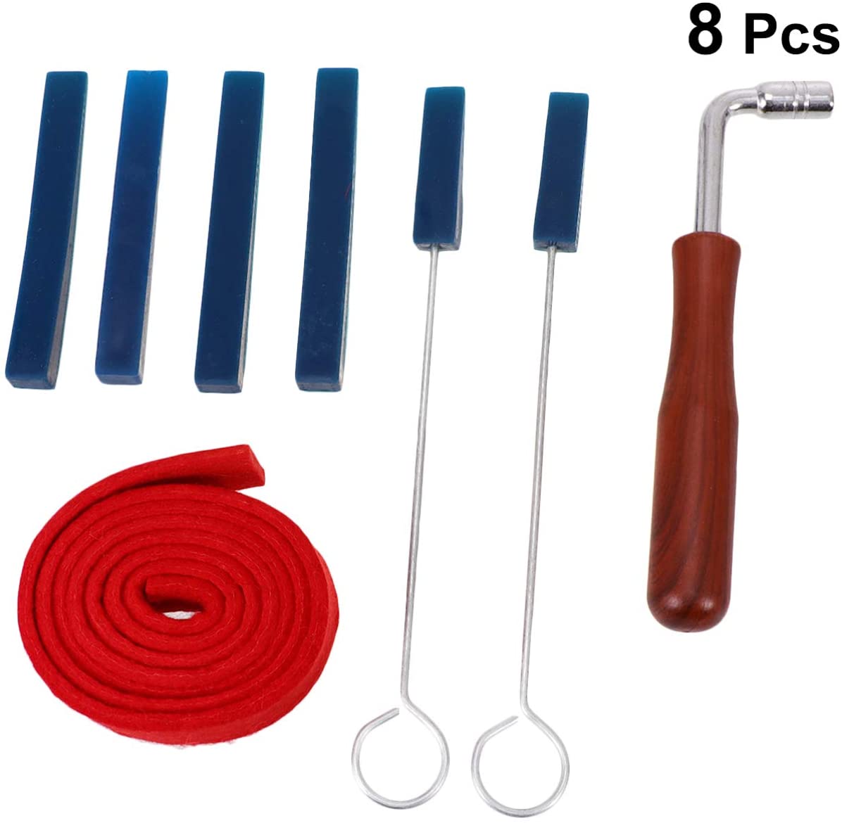 8 Pcs Professional Piano Tuning Mute Kit