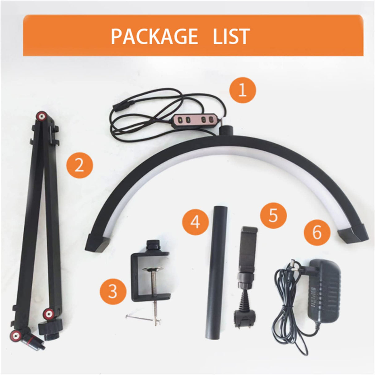 Led Half Moon Lash Light for Lash Extension,Beauty Desk Lamp,lash Lamp with Color Dimmable,U-Shaped Lashes Lights for Lash Extensions Skincare Facial Salon Eyebrows Makeup,30W