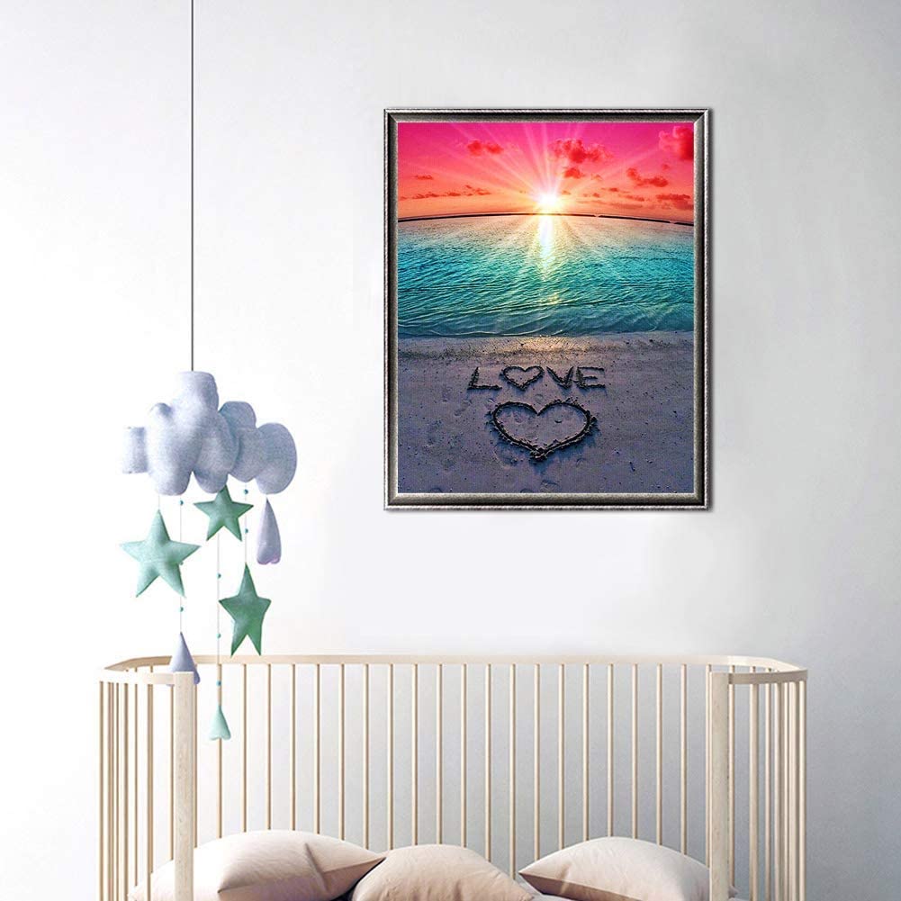 5D Sunset Love Diamond Painting