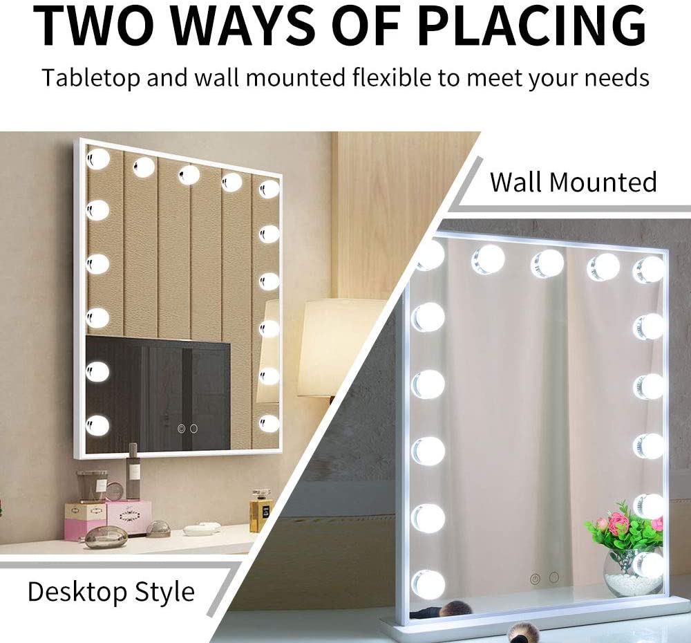 Hollywood Lighted Makeup Mirror