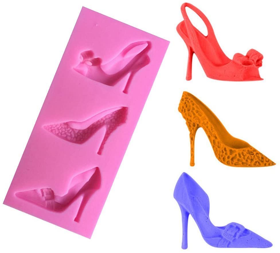 Silicone High-heel Shoes Design Fondant
