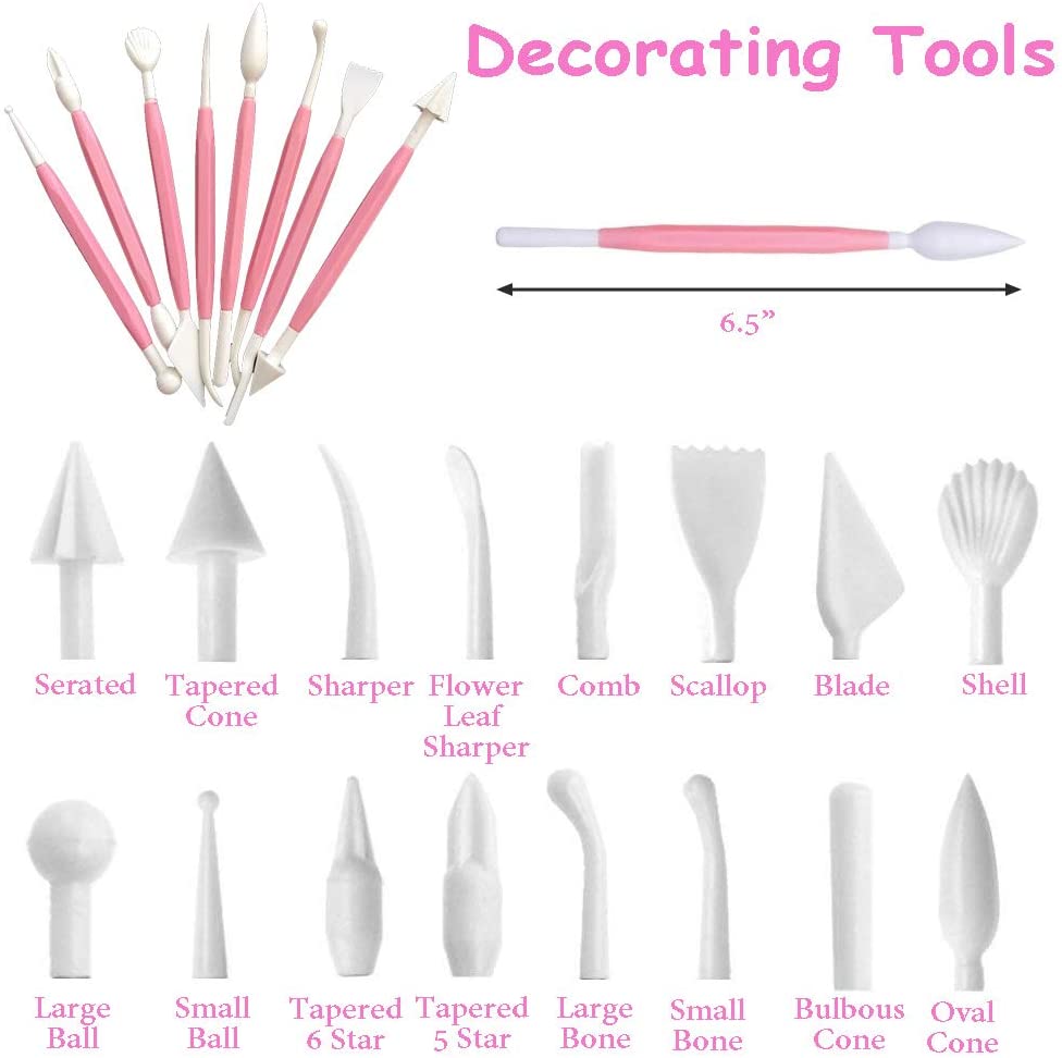 Fondant Cake Decorating Tool (Set of 14)