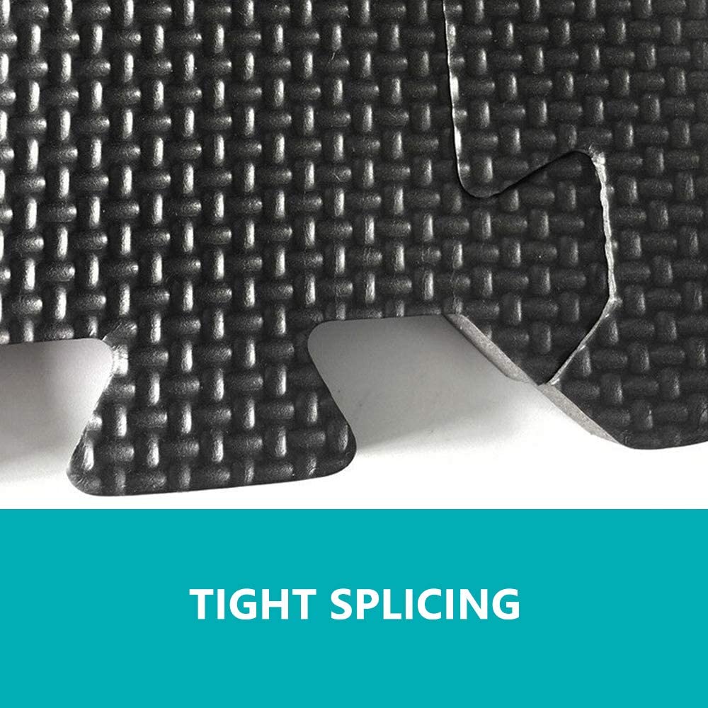 Thick Puzzle Exercise Mat 10mm with EVA Foam Interlocking Tiles