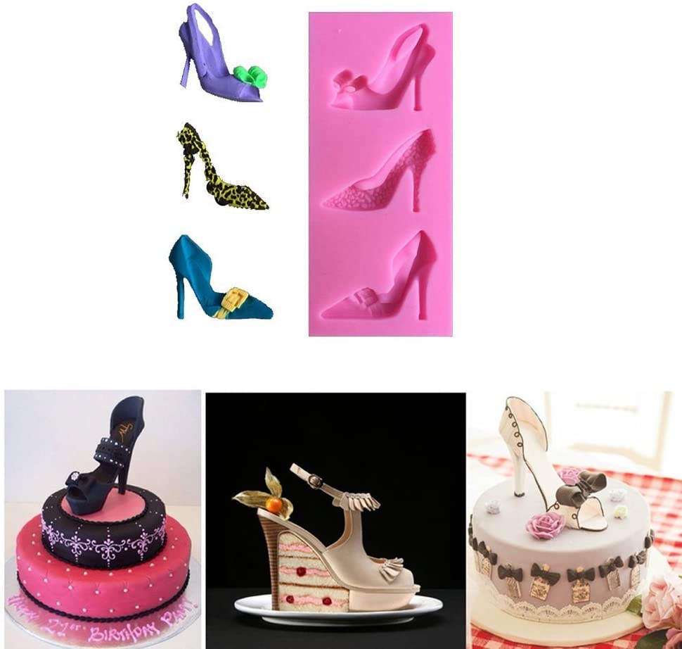Silicone High-heel Shoes Design Fondant