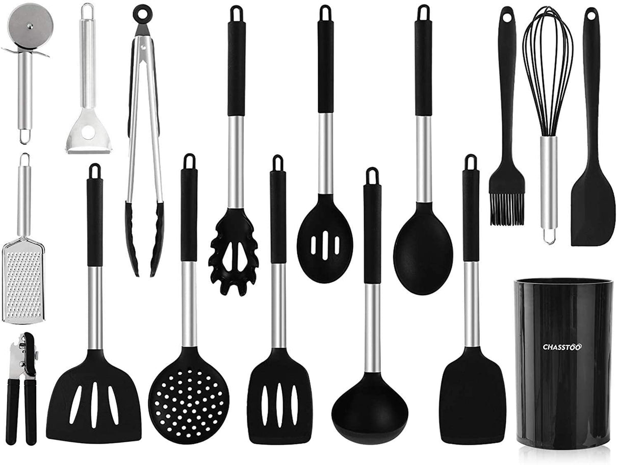 Silicone Kitchen Cooking Utensils Set-17pcs