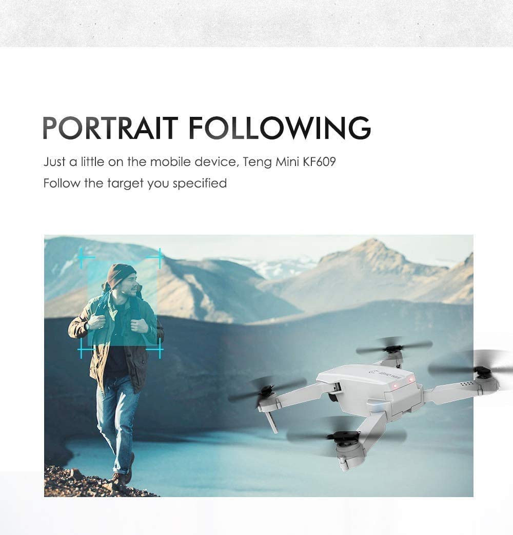 B-Qtech Drone with Dual Camera, 4K HD Self-Driving WiFi Optical Flow RC Quadcopter for Adults & Kids & Beginners