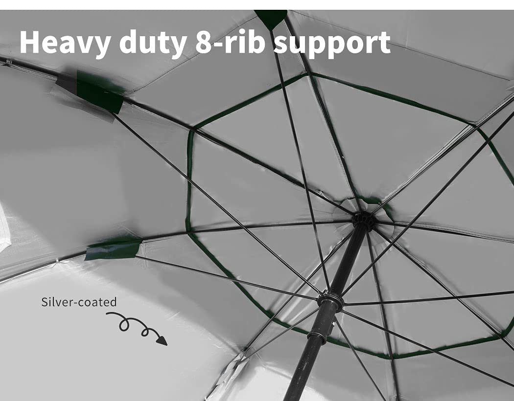 Beach Umbrella Outdoor Umbrellas Garden Sun Shade Shelter Patio 2.13M