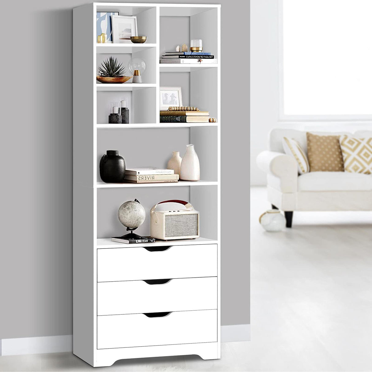 Artiss Bookcase Display Shelf Storage Cabinet