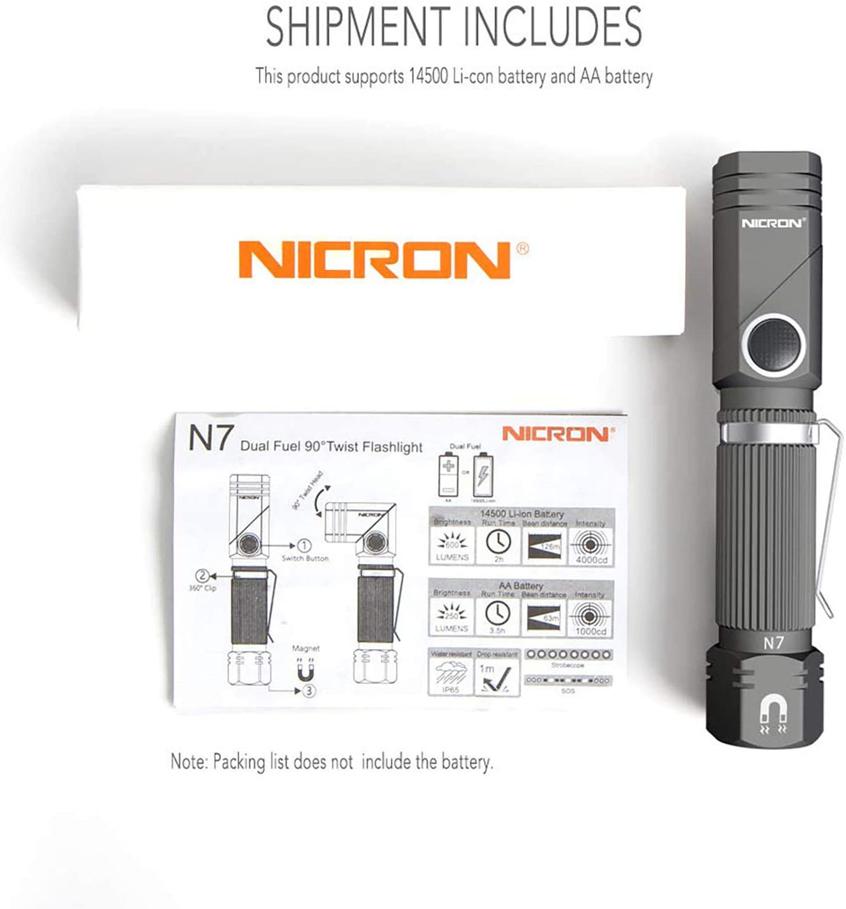 N7 600 Tactical Flashlight