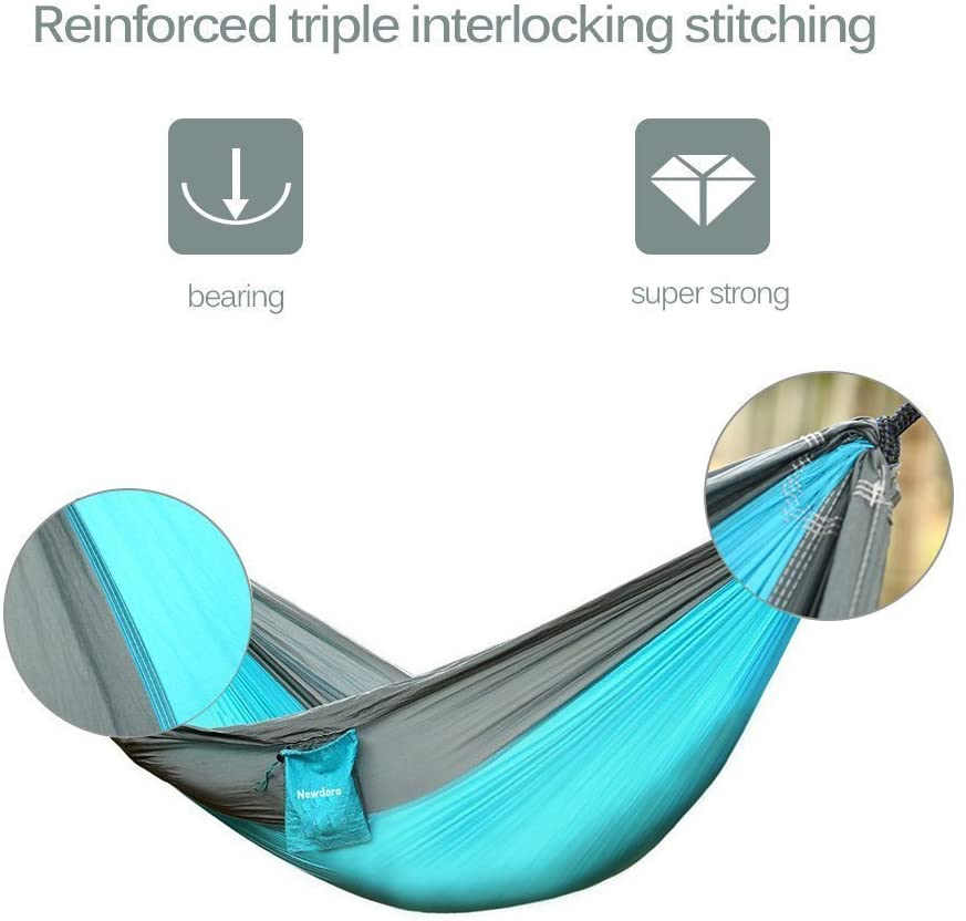 Nylon Parachute Camping Hammock- Blue