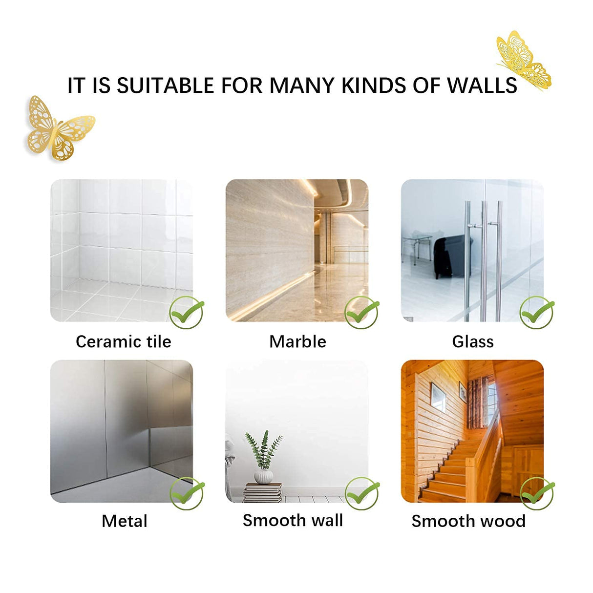 3D Butterfly Wall Stickers 72Pcs