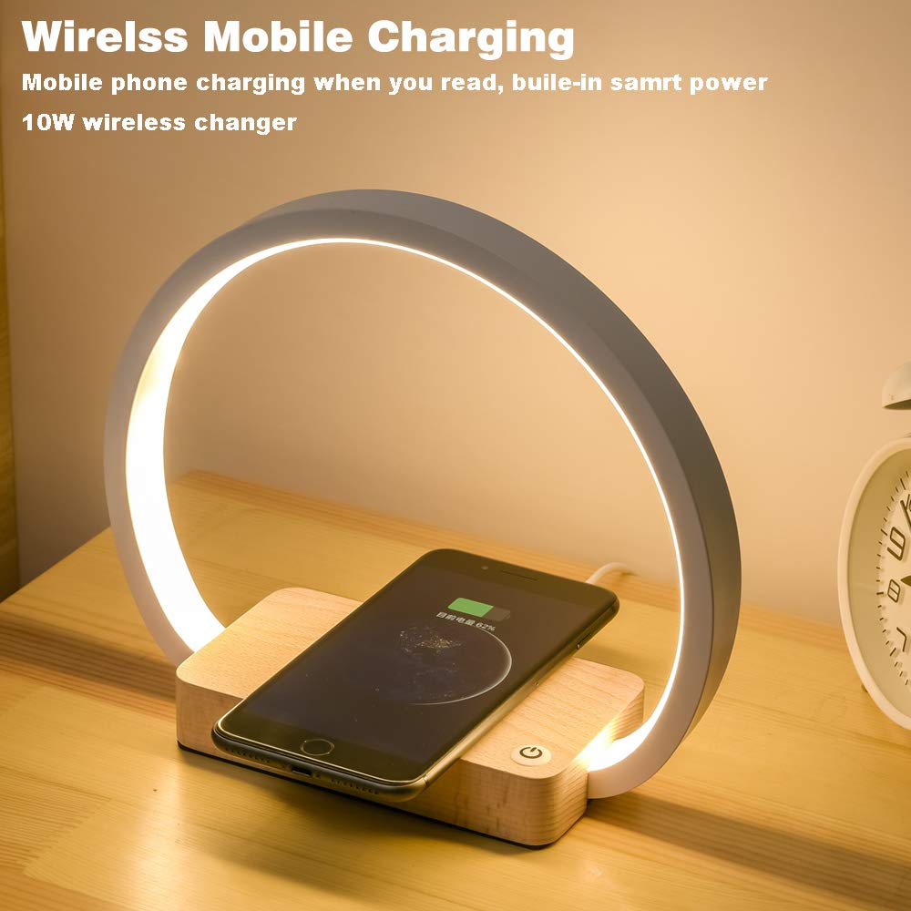 Bedside Light with Wireless Charger