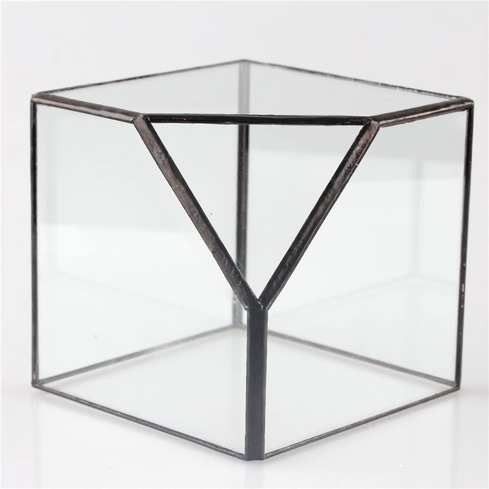 Geometric Decorative Terrarium Cube Planter
