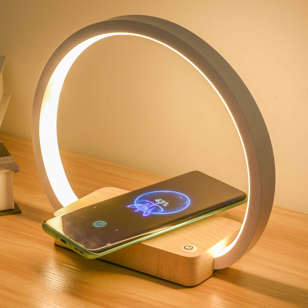 Bedside Light with Wireless Charger