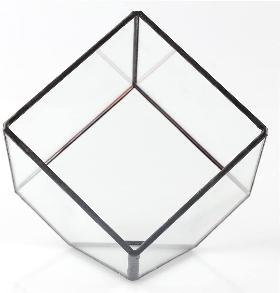 Geometric Decorative Terrarium Cube Planter
