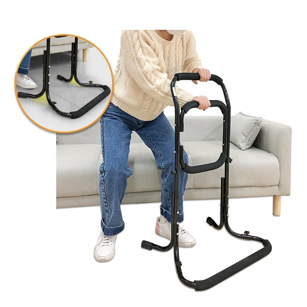 Chair Lift Assist Devices For Seniors Bed Side Rails For Elderly Adults Sit To Stand Lift Standing Aids Supports Grab Bar Help Patient Stand Up & Mobility In Front Of The Couch, Recliner Chair, Toilet