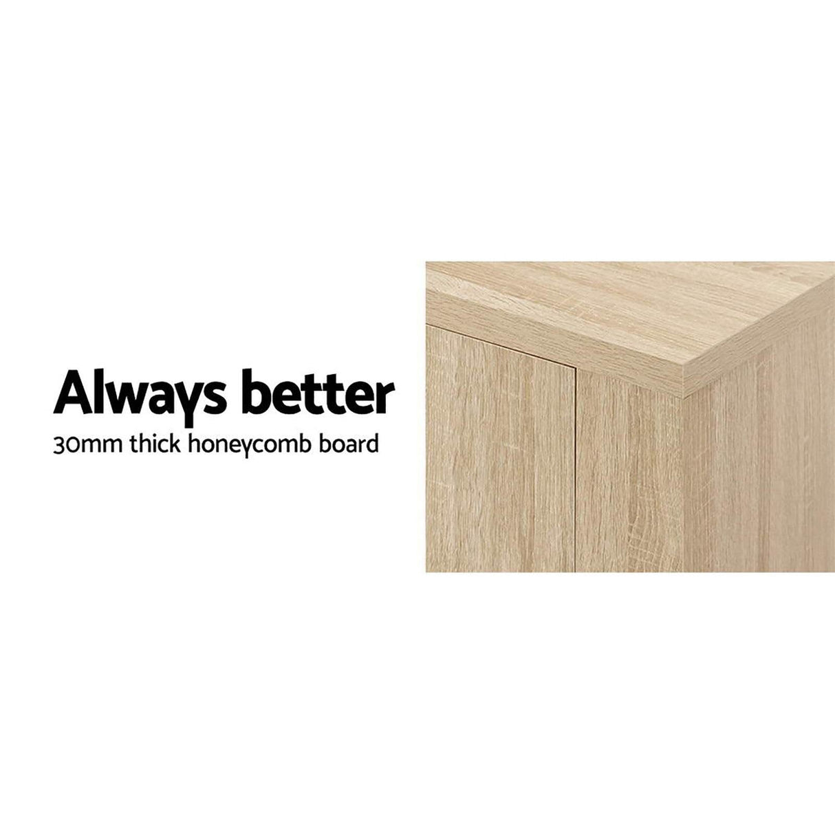 TV Unit 160cm Length Timber Entertainment Unit TV Cabinet, Wood