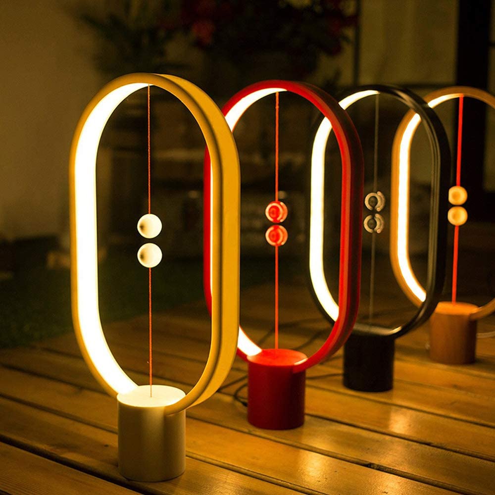 Cafe 63 Heng Balance Lamp, smart Magnetic Suspension Led Lights For Room,creative Desk Lamp For Bedroom,reading Lamp For Home Office,modern Lamps For Living Room,home Dorm Bedside Rustic Night Light,fun Birthday Present(Black)