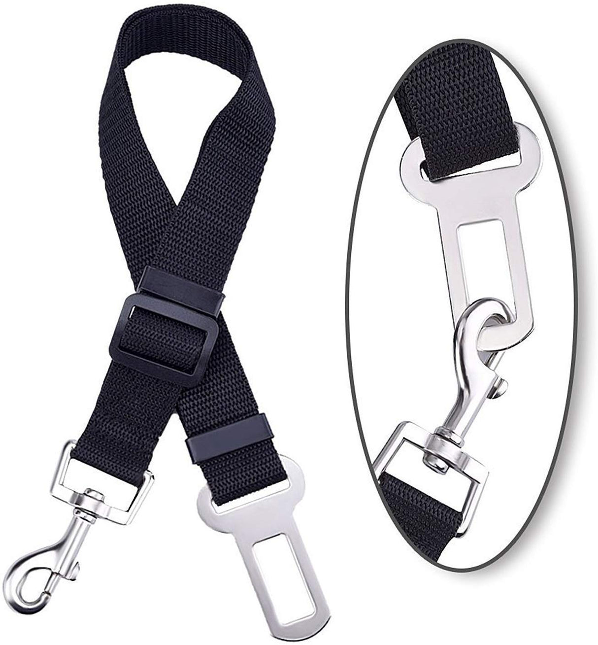 2 Pack Adjustable Pet Dog Cat Seat Belt