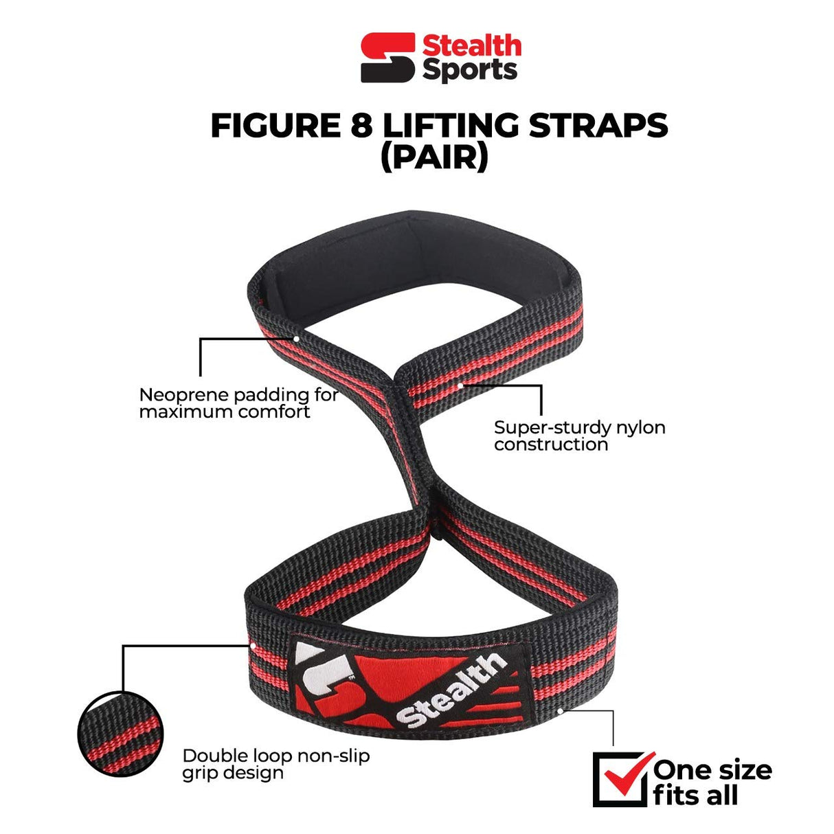 Stealth Sports Figure 8 Lifting Strap