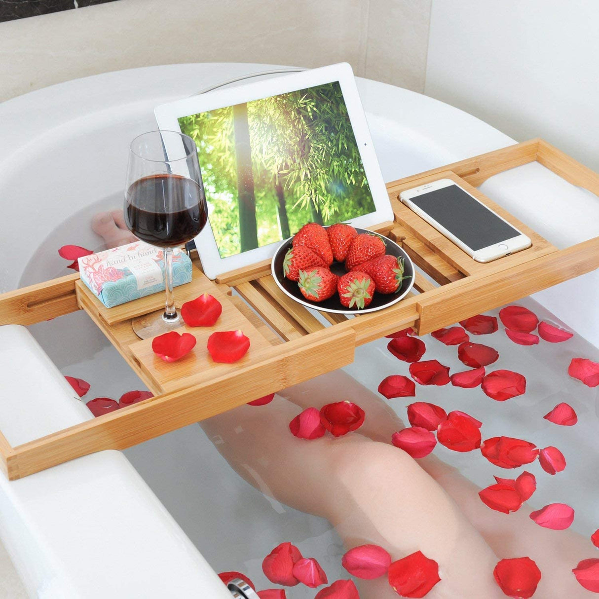 Bamboo Bathtub Caddy Tray