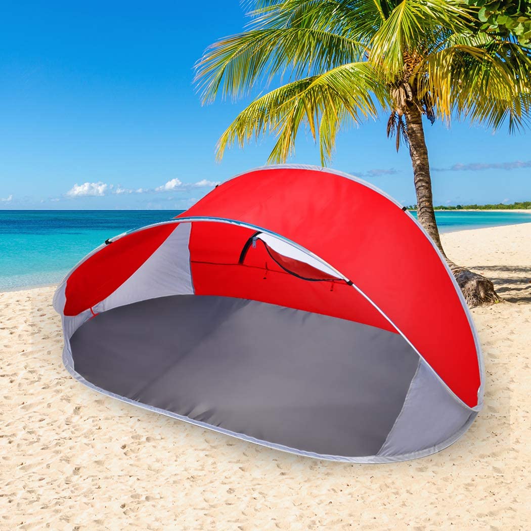 Pop Up Tent Camping Beach Tents 4 Person Portable Hiking Shade Shelter